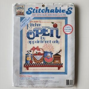 DIMENSIONS Counted‎ Cross Stitch Kit Kitchen Open Cottagecore Granny Retro 1990s